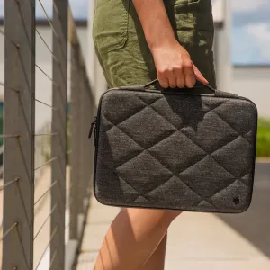 Twelve South SuitCase funda rígida acolchada gris oscuro para MacBook Pro de 16" con asa de transporte