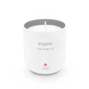 Twelve South Inspire Mac Candle No. 2 i ett vitt, Apple-inspirerat keramikkärl, ett stilrent doftljus för hemmet.