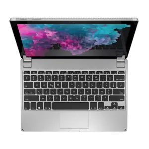 Funda de teclado de aluminio Brydge para Surface Pro, con distribución nórdica, teclas tipo chiclet y trackpad integrado