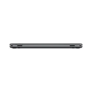 Funda con teclado de aluminio Brydge para iPad de 10,2 pulgadas, gris espacial, mostrada en perfil lateral delgado