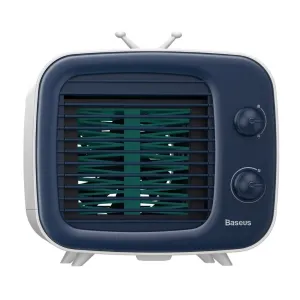 Rafraîchisseur d’air portable Baseus avec réservoir d’eau, rafraîchisseur évaporatif bleu et blanc avec grille avant et boutons