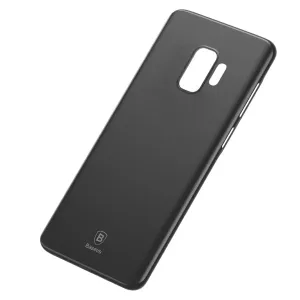 Funda Baseus Wing para Samsung S9/S9+, negra mate y fina, con recortes para la cámara y los botones