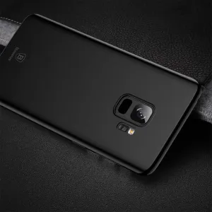 Baseus Wing Case para Samsung S9/S9+ en negro mate, funda delgada para teléfono con recorte elevado para la cámara