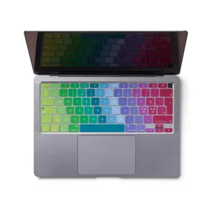 Funda de silicona Baseus Philbert para MacBook Air 2020, con teclas impresas de colores y ajuste protector