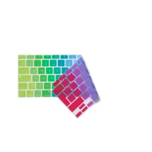 Fundas de silicona para teclado Baseus para MacBook Air 2020, disponibles en dos opciones de color arcoíris translúcidas