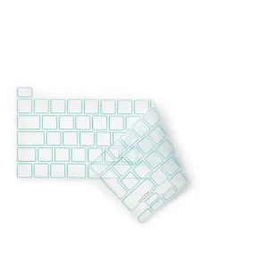 Protection de clavier Philbert en silicone transparent pour MacBook Pro 13/16 avec découpes de touches délimitées
