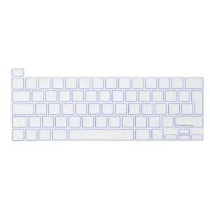 Protection de clavier transparente Baseus Philbert pour MacBook Pro, avec découpes précises des touches et contour bleu