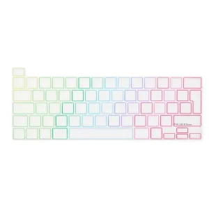 Protection de clavier en silicone Philbert pour MacBook Pro 13"/16", protection transparente avec contours de touches multicolores