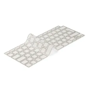 Funda de silicona Baseus para el teclado de MacBook Air 2018, protector transparente blanco para las teclas