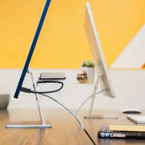 Twelve South BackPack bakmonterad hylla för iMac M1 och Studio Display med kabelhantering