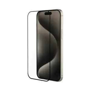 Just Mobile Xkin skjermbeskytter i herdet glass for iPhone 15 Pro med presis utskjæring