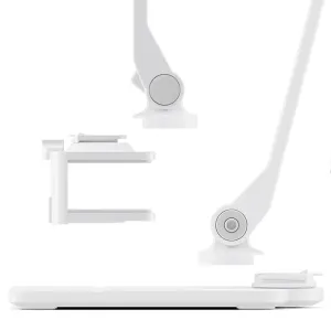 Twelve South HoverBar Duo Snap vitt flexibelt stativ för iPad och iPhone med justerbar arm och klämfäste