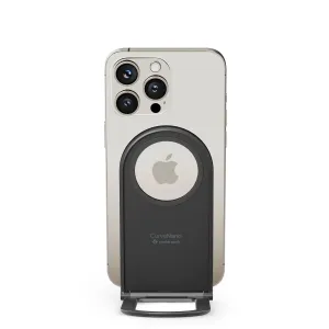 Twelve South Curve Nano magnetiskt telefonställ fäst på baksidan av en smarttelefon