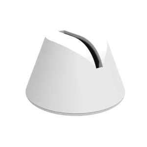 iRing Dock soporte ajustable blanco para smartphone con base redondeada y abertura superior curvada