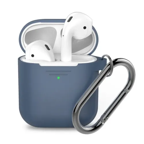 KeyBudz PodSkinz -avaimenperäsarja avoimelle AirPods-kotelolle, karabiinihaalla