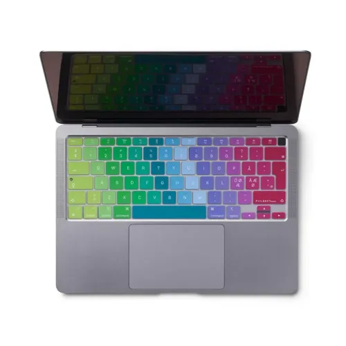 Funda de silicona Baseus Philbert para MacBook Air 2020, con teclas impresas de colores y ajuste protector