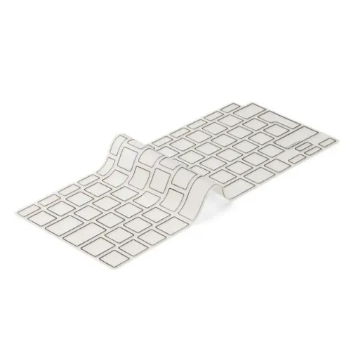 Funda de silicona Baseus para el teclado de MacBook Air 2018, protector transparente blanco para las teclas